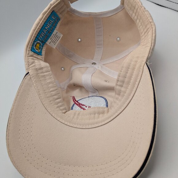 Beige NASA Hat Triangle Sport Headwear Embroidered Logo - Picture 6 of 9